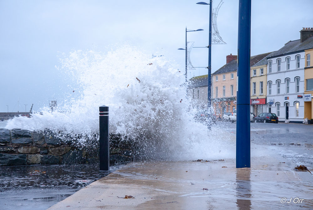 The tail end of storm Diana hits Northern Ireland.